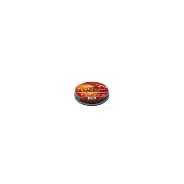 MediaRange CD-RW 700 MB, prázdná CD