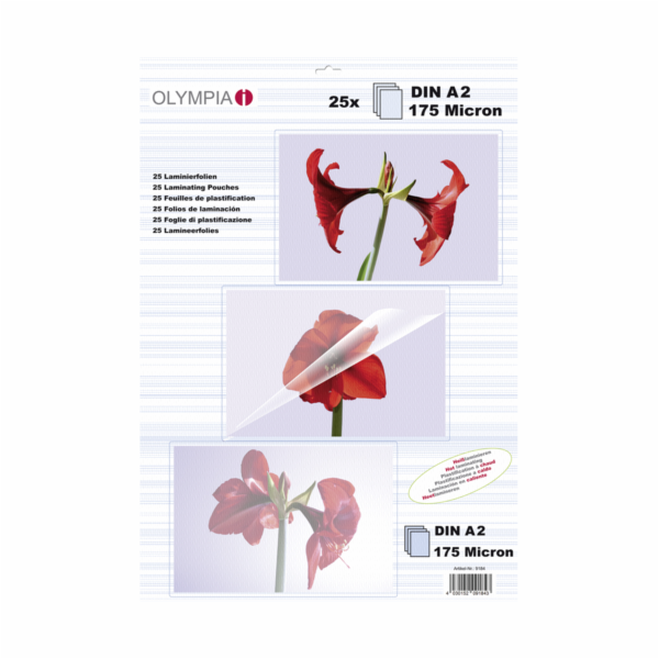 1x25 Olympia Lamin. folie DIN A2 175 micron           9184
