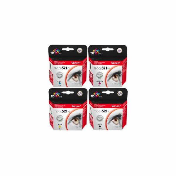 Multipack TB CMYK kompatibilní s Canon CLI-521