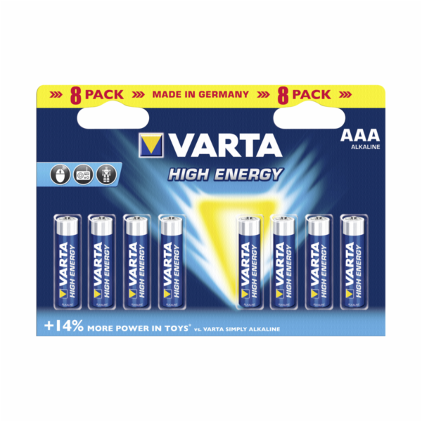 20x8 Varta High Energy Mignon AA LR 6                PU i...