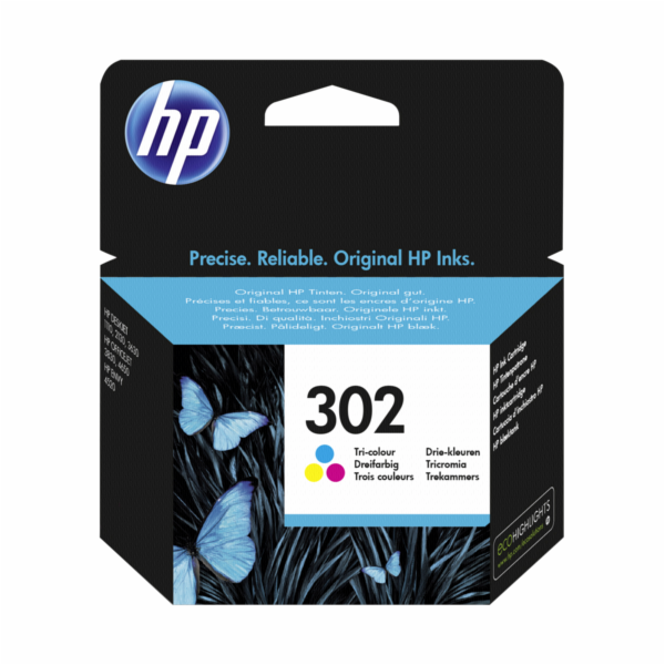HP F6U65AE cartridge 3-barvy c. 302