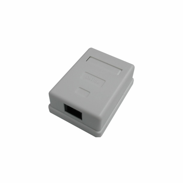 DATACOM Jednozásuvka nad omítku-1xRJ45, Cat5e UTP