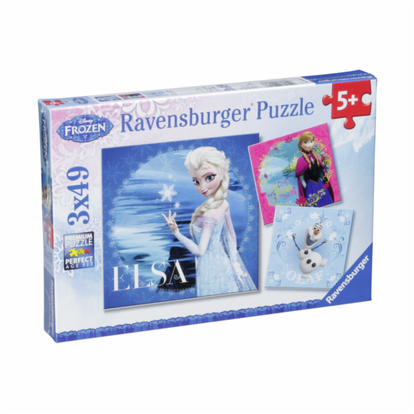Ravensburger Elsa, Anna & Olaf 3 X 49 pcs Puzzle  Disney ...