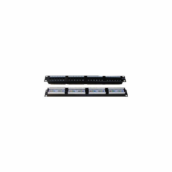 DATACOM Patch panel 24p. CAT6 1U,4x6 LSA, UTP, 19"