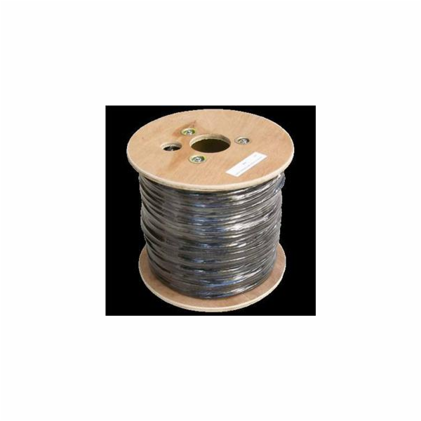 Datacom 1204 FTP drát CAT5E PVC+PE, 305m, černý DATACOM F...