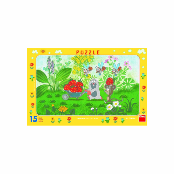 Dino Papírové puzzle Krtek na výletě 15 dílků