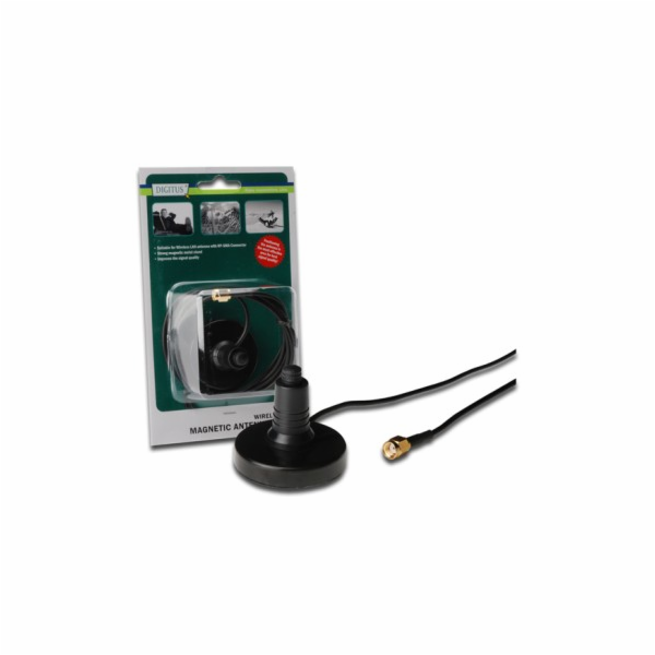 Digitus RP-SMA kabel 1,5m s magnetickým stojánkem