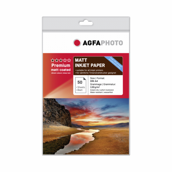 AgfaPhoto Premium Matt Coated 130 g A 4 50 listu