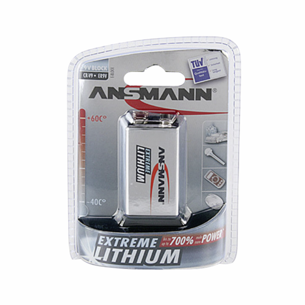 1 Ansmann Lithium 9V-Block extreme