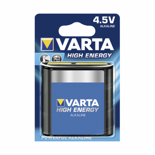 10x1 Varta High Energy 3 LR 12 4,5V block          PU inn...