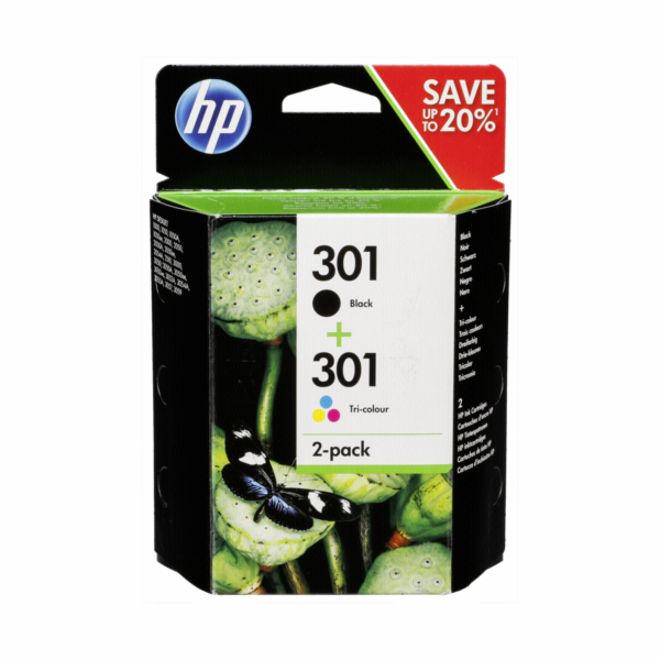 HP N9J72AE Combo 2-Pack BK/Color c. 301