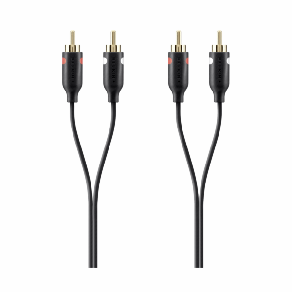 Belkin Cable Audio 2Xrca/2Xrca 1,0 m black Gold Plated