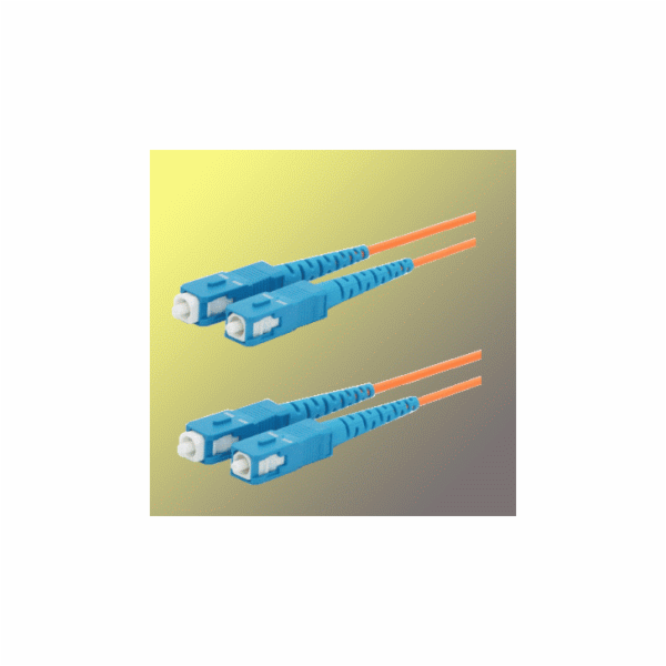 Optický patchkabel duplex SC-SC, 50/125 um MM, 2 m, OM2