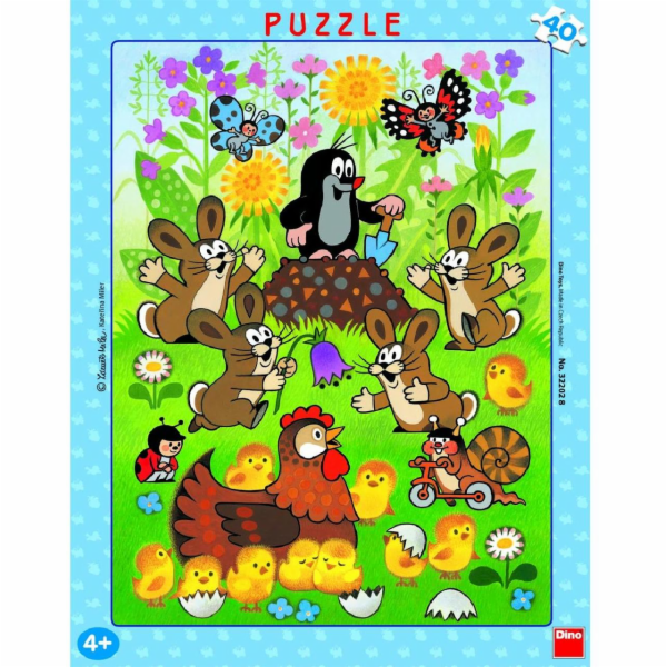 Dino Papírové puzzle Krtek a velikonoce 40 dílků