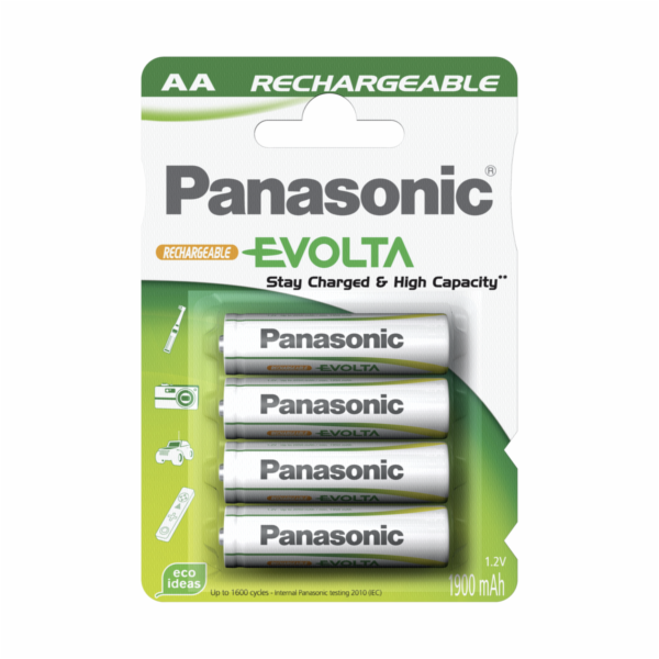 1x4 Panasonic Aku NiMH Mignon AA 1900 mAh Rechargeable Ev...