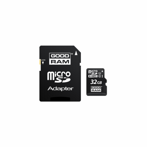 MicroSDHC 32GB CL10 UHS1 + adap. GOODRAM