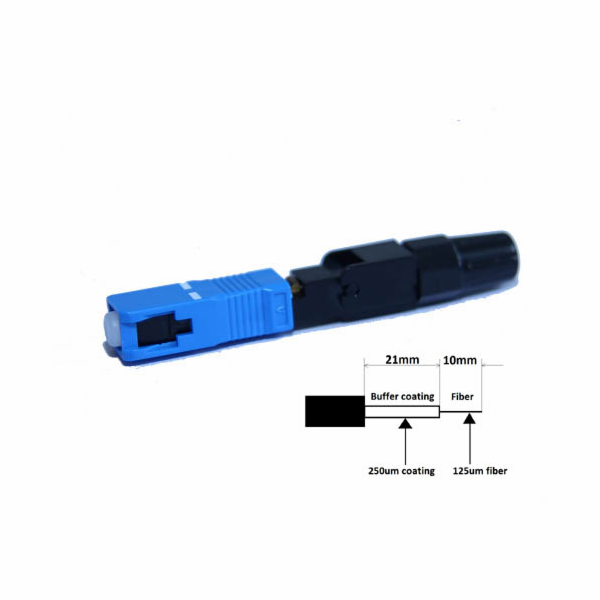 Optický Konektor SC rychloinstalační 1ks (SM i MM)