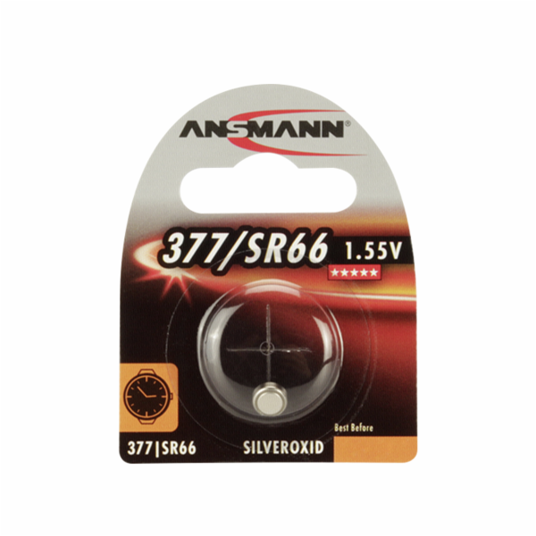 10x1 Ansmann 377 Silveroxid SR66          VPE Innen box