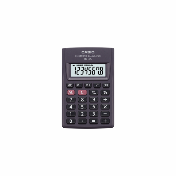 Kalkulačka Casio HL 4 A, kapesní