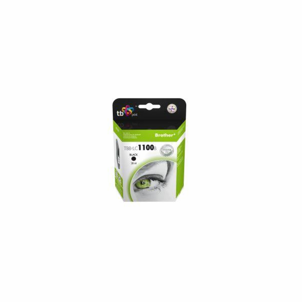 Ink. kazeta TB kompat. s Brother LC1100B 100% N