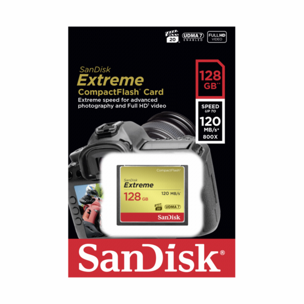 SanDisk extreme CF 128GB 120MB/s UDMA7   SDCFXSB-128G-G46