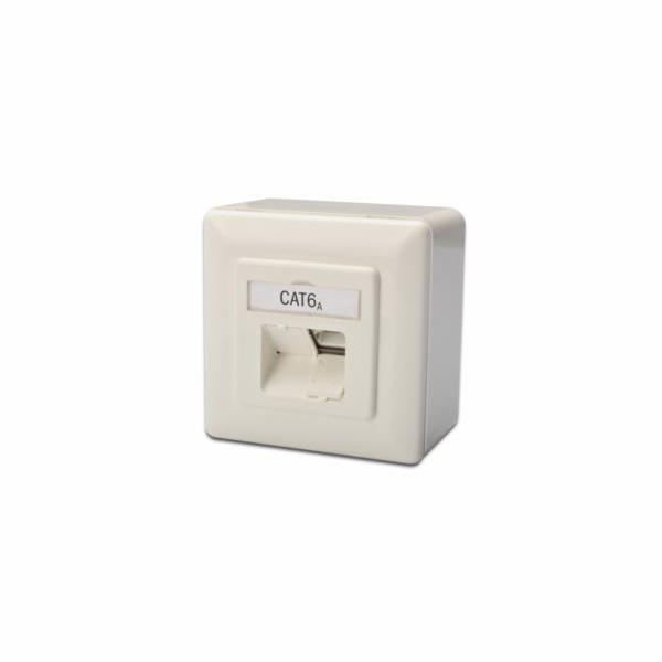 CAT 6a Class EA síťová zásuvka na/pod omítku 2x RJ45