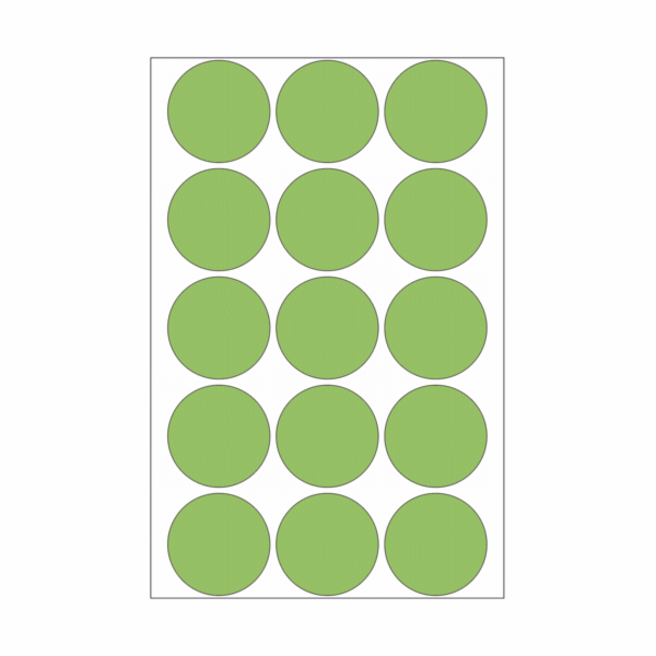 Herma Green Circles, 480 kusů (2275)