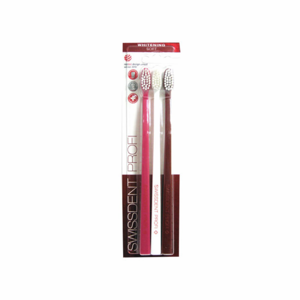 Zubní kartáček Swissdent Profi Whitening Soft Trio 3ks Da...