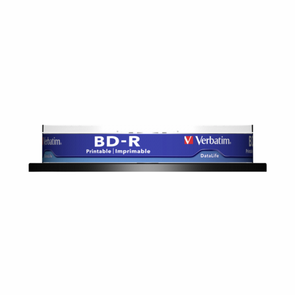10ks Verbatim BD-R Blu-Ray 25GB 6x Speed DL Wide Printabl...