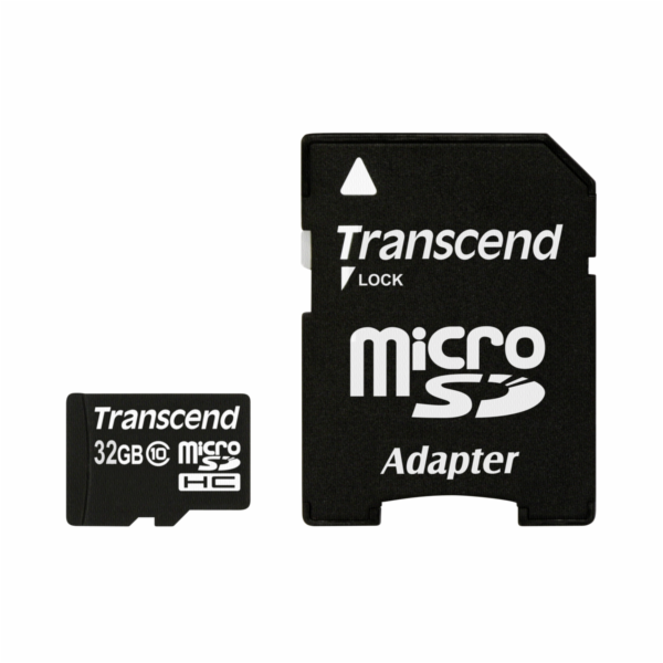 Transcend MicroSDHC karta 32GB + Adapter / Class 10