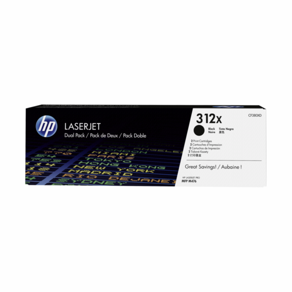 HP toner CF380XD č. 12X (2 x černý)