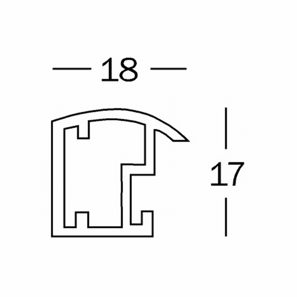 Walther Trendstyle bila 40x50 plast KP050W