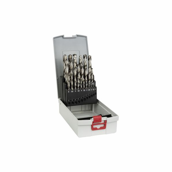 Bosch sada vrtaku do kovu HSS-G s boxem 25-dilna 1,0-13,0 mm
