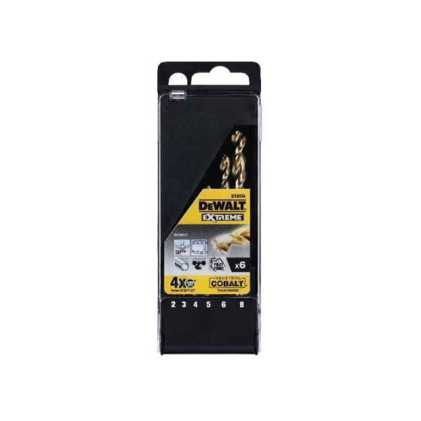 Sada vrtáků do kovu DeWalt DT4956-QZ; 2-8 mm 6 ks
