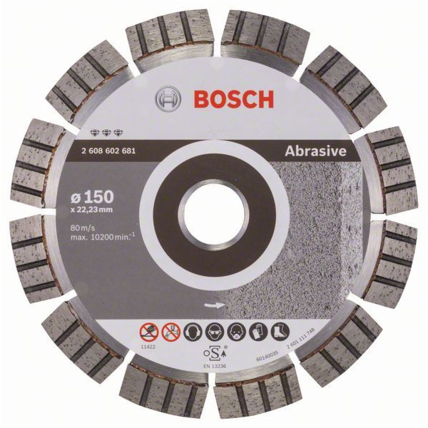Diamantový řezný kotouč Bosch Best for Abrasive, O 150 mm