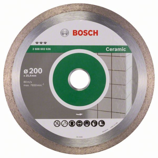 Diamantový řezný kotouč Bosch Best for Ceramic, O 200 mm