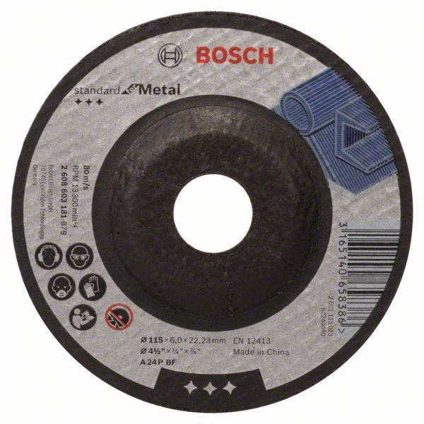 Brusný kotouč Bosch Standard for Metal, O 115mm, brusný k...