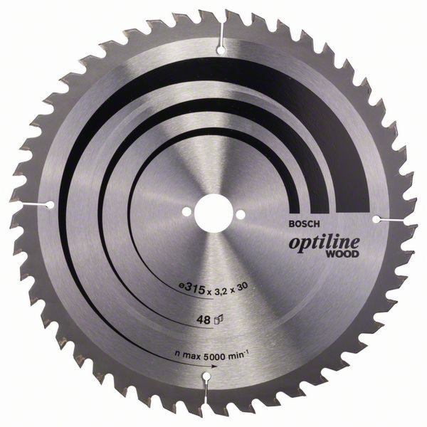 Pilový kotouč Bosch Optiline Wood, O 315mm, 48T
