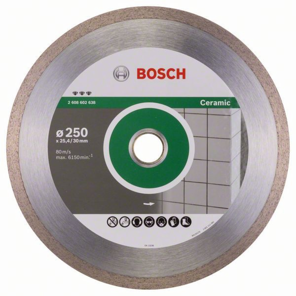 Diamantový řezný kotouč Bosch Best for Ceramic, O 250 mm