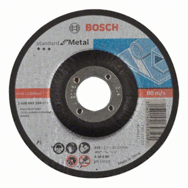 Řezný kotouč Bosch Standard pro kov, O 115 mm