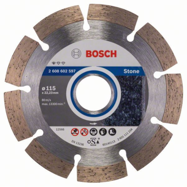 Bosch diamantový delící kotouc 115x22,23 Standard For Stone