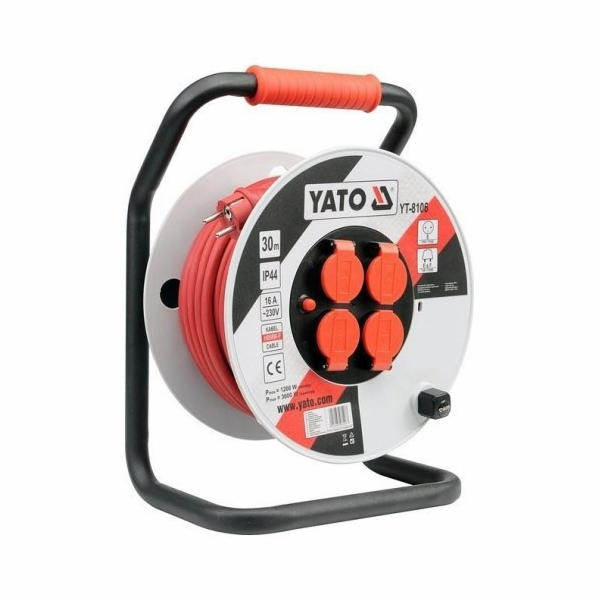 YATO EXTENSION CORD PLASTIC DRUM 40m 3x2 5mm2
