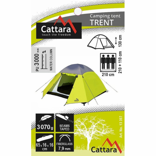 Stan Cattara TRENT dvouplášťový pro 3 osoby 210 x 110 x 2...