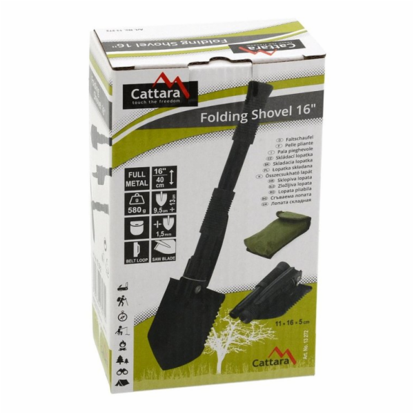 Lopatka Cattara 13272 skládací kovová 40 cm