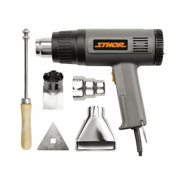 STHOR 1500W HEAT GUN WITH ACCESSORIES 79328