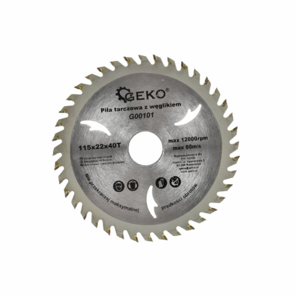 GEKO Kotouč pilový vidiový, 180x22x40T GEKO