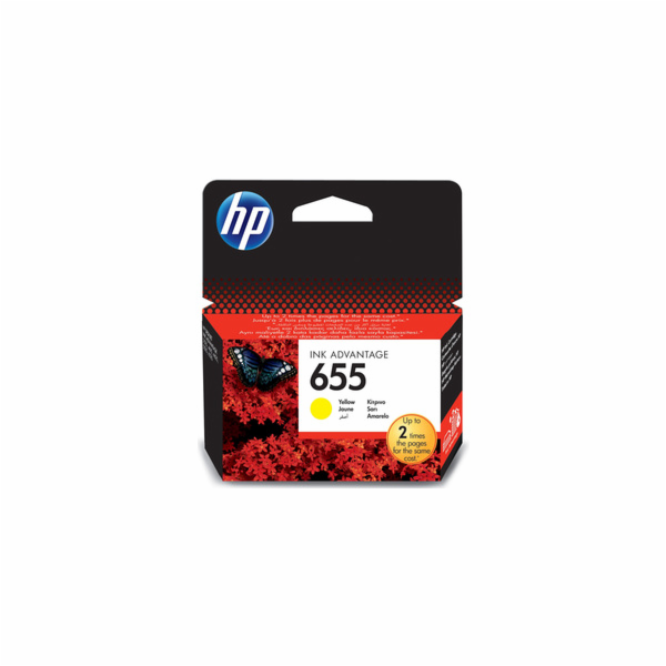Inkoust HP Ink No 655 žlutá, CZ112AE