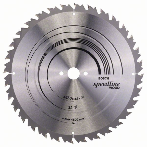 BOSCH Pilový kotouč Speedline Wood 350 x 30 x 3,5 mm, 32 ...