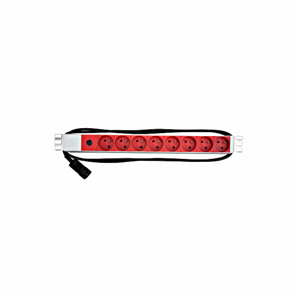 Schrack Napájecí panel PDU 19",8xČSN,1xC14,10A,1U,kabel 2...