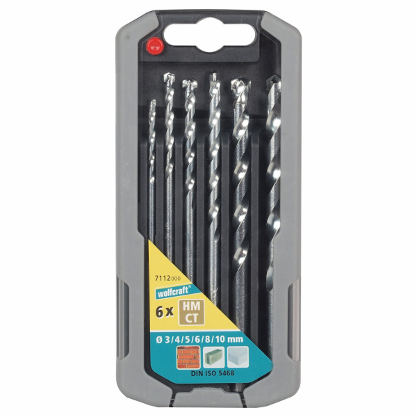 Wolfcraft Wolfcraft Sada 6ks vrták do kamene HM o3-10mm 7...